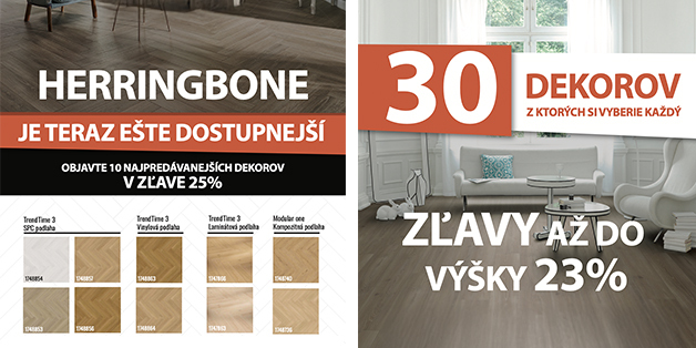 Herringobne ešte výhodnejšie