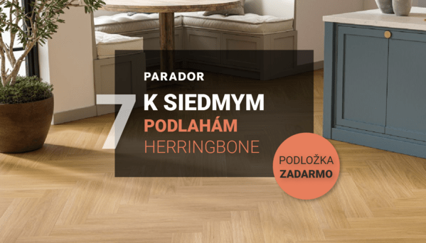 Rozdávame darčeky: Teraz k SPC Herringbone podlahám získate prémiovú podložku ZADARMO.  