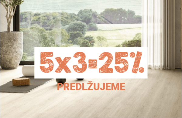 Prázdniny síce končia, no našu akciu 5x3 so zľavami až do 25% sme predĺžili!
