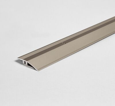 Adapting profile in aluminium for Design flooring coverings Stainless steel, floor coverings 4-9 mm stainless steel 1744332 1000x44x7 mm